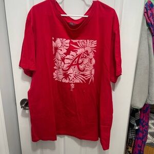 New Era Red Floral Graphic Tee